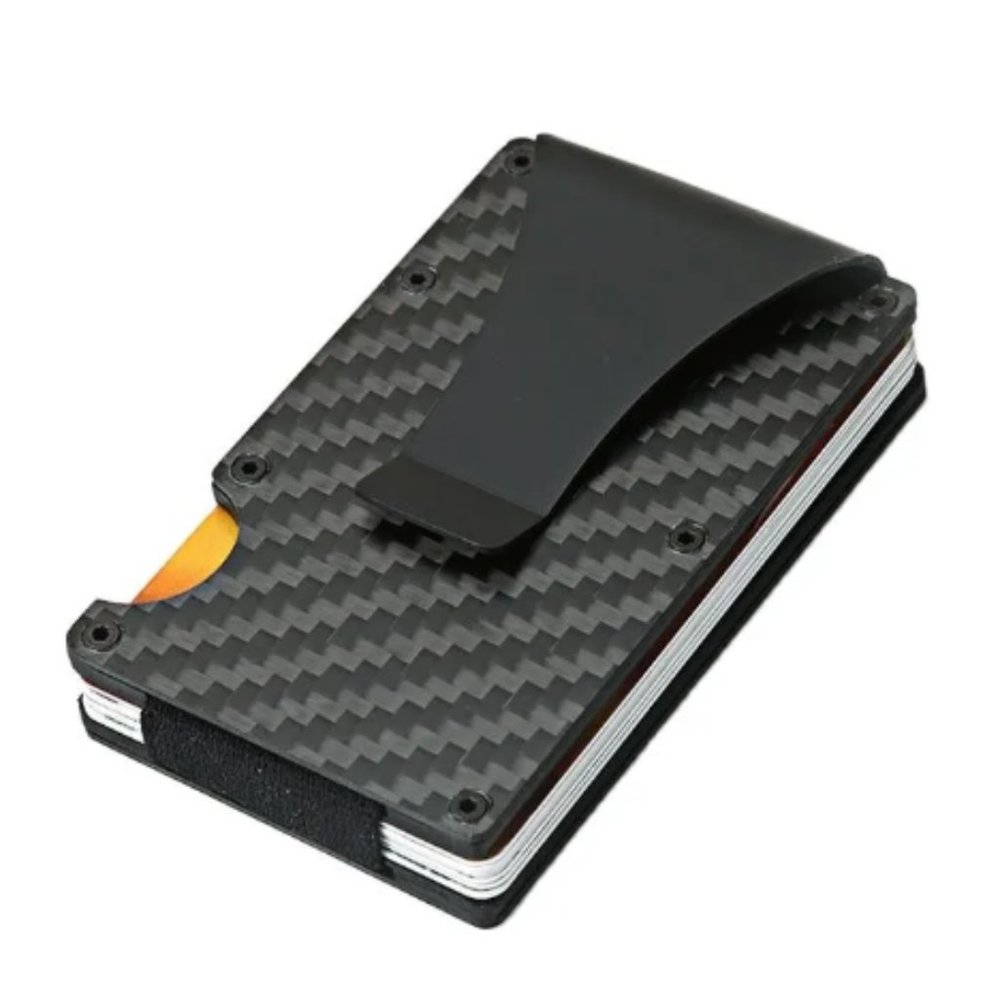 Ridge Carbon Fiber Metal Wallet